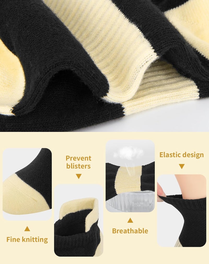 Darller 6 Pairs Ankle Socks for Women - Lightweight Low Cut No Show Casual Cotton Socks Breathable - Image 3